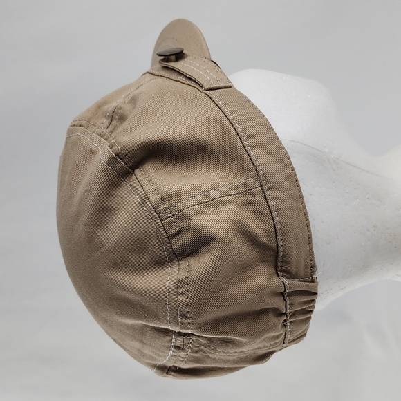 Tan Women's Army Fatigue Cap 100% Cotton Elasticized Band One Size Fits All - Picture 7 of 14